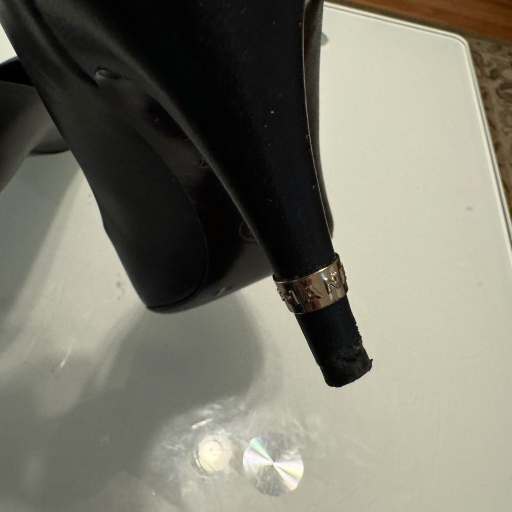 CHANEL Black Leather Heels - Picture 6 of 8